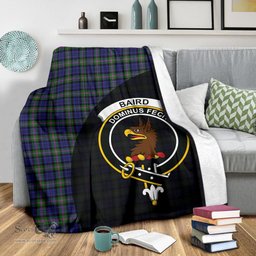 Scottish Baird Modern Clan Tartan Blanket - Wave Style Scottish Plaid Tartan Plaid