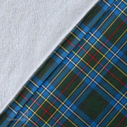 Scottish Cockburn Modern Clan Tartan Blanket - Wave Style Scottish Plaid Tartan Plaid