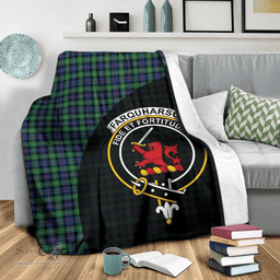 Scottish Farquharson Ancient Clan Tartan Blanket - Wave Style Scottish Plaid Tartan Plaid