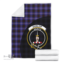 Scottish Dunlop Modern Clan Tartan Blanket - Wave Style Scottish Plaid Tartan Plaid