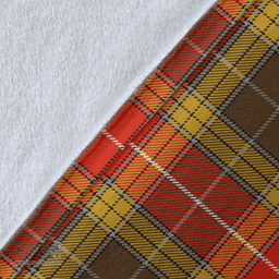 Scottish Buchanan Old Set Weathered Clan Tartan Blanket - Wave Style Scottish Plaid Tartan Plaid