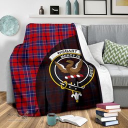 Scottish Wishart Dress Clan Tartan Blanket - Wave Style Scottish Plaid Tartan Plaid