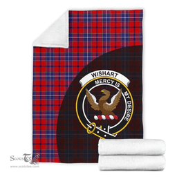 Scottish Wishart Dress Clan Tartan Blanket - Wave Style Scottish Plaid Tartan Plaid