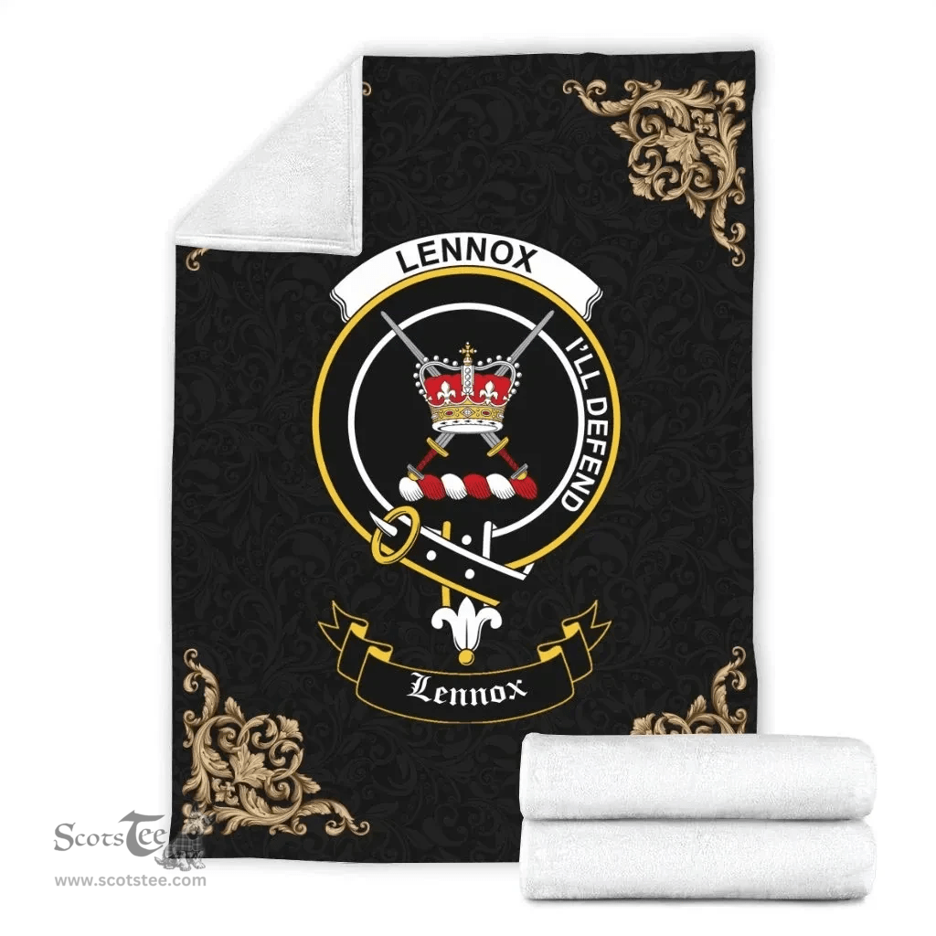 Scottish Lennox (Lennox Kincaid) Clan Tartan Blanket - Black Style Scottish Plaid Tartan Plaid