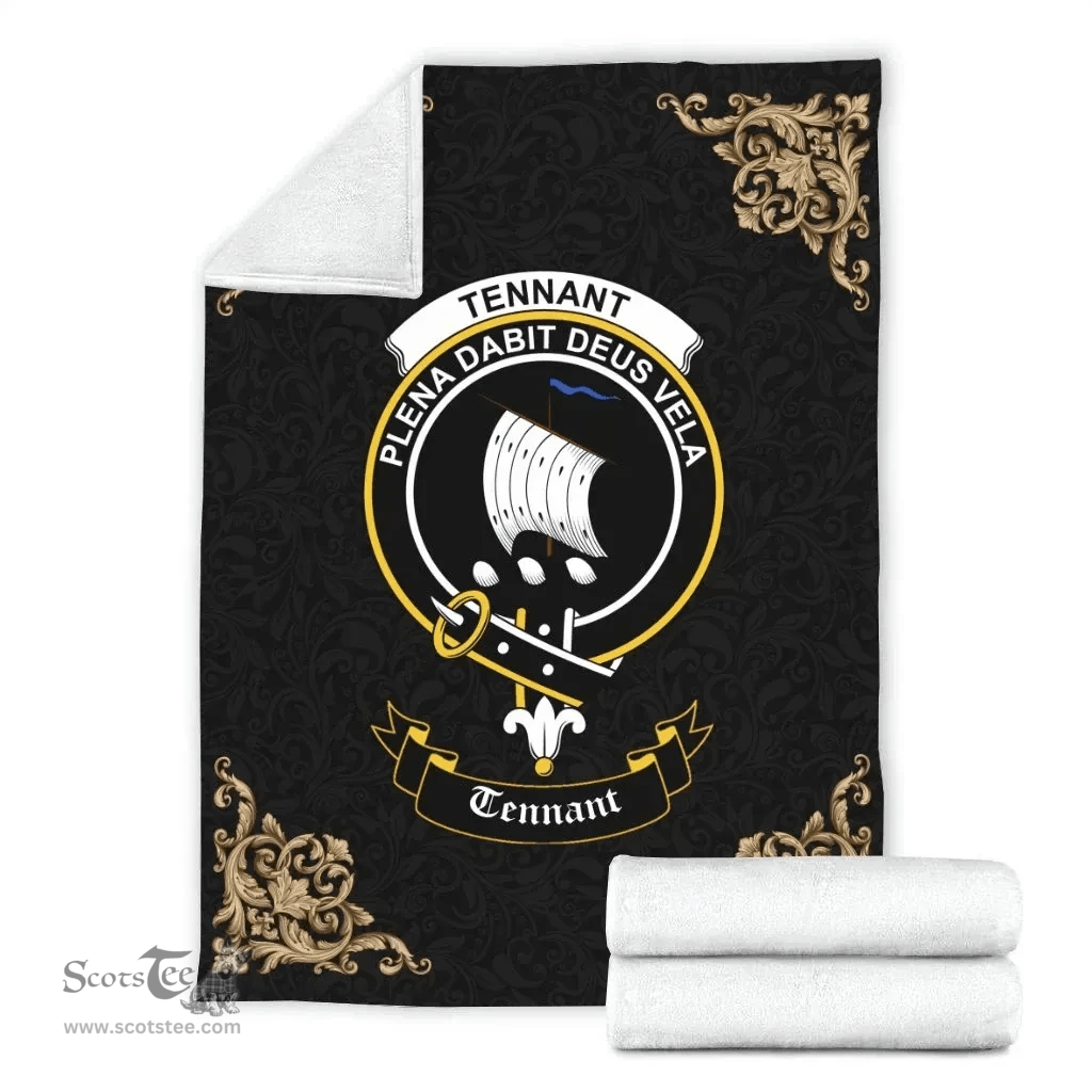 Scottish Tennant Clan Tartan Blanket - Black Style Scottish Plaid Tartan Plaid