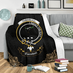 Scottish Turnbull Clan Tartan Blanket - Black Style Scottish Plaid Tartan Plaid