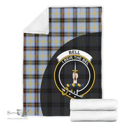 Scottish Bell of the Borders Clan Tartan Blanket - Wave Style Scottish Plaid Tartan Plaid