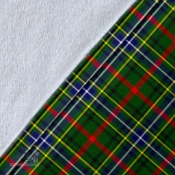 Scottish Bisset Clan Tartan Blanket - Wave Style Scottish Plaid Tartan Plaid
