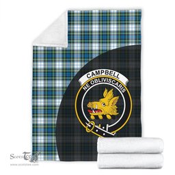 Scottish Campbell Dress Ancient Clan Tartan Blanket - Wave Style Scottish Plaid Tartan Plaid