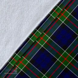 Scottish Colquhoun Modern Clan Tartan Blanket - Wave Style Scottish Plaid Tartan Plaid