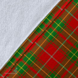 Scottish Burnett Ancient Clan Tartan Blanket - Wave Style Scottish Plaid Tartan Plaid