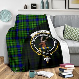 Scottish Rollo Modern Clan Tartan Blanket - Wave Style Scottish Plaid Tartan Plaid