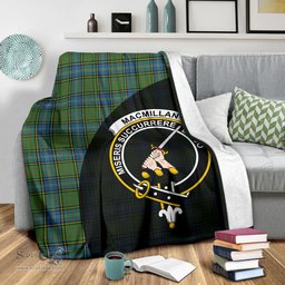 Scottish MacMillan Hunting Ancient Clan Tartan Blanket - Wave Style Scottish Plaid Tartan Plaid