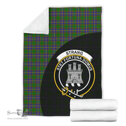 Scottish Strange of Balkaskie Clan Tartan Blanket - Wave Style Scottish Plaid Tartan Plaid