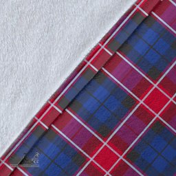 Scottish Graham of Menteith Red Clan Tartan Blanket - Wave Style Scottish Plaid Tartan Plaid