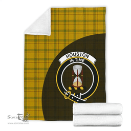 Scottish Houston Clan Tartan Blanket - Wave Style Scottish Plaid Tartan Plaid