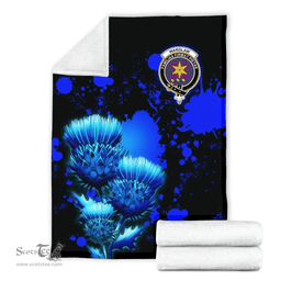 Scottish Wardlaw Clan Tartan Blanket - Scotland Thistle Luxury Scottish Plaid Tartan Plaid