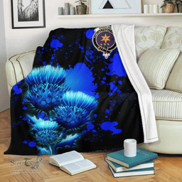 Scottish Wardlaw Clan Tartan Blanket - Scotland Thistle Luxury Scottish Plaid Tartan Plaid