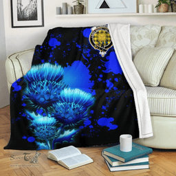 Scottish MacLeod (of Lewis) Clan Tartan Blanket - Scotland Thistle Luxury Scottish Plaid Tartan Plaid