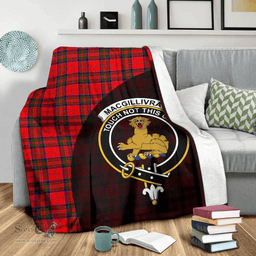 Scottish MacGillivray Modern Clan Tartan Blanket - Wave Style Scottish Plaid Tartan Plaid