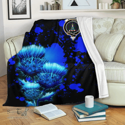 Scottish Morrison Clan Tartan Blanket - Scotland Thistle Luxury Scottish Plaid Tartan Plaid