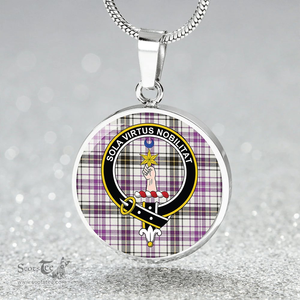 Scottish Henderson Dress (MacKendrick Dress) Weathered Clan Tartan Circle Necklace - Crest Classic Scottish Plaid Tartan Plaid