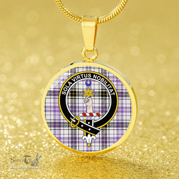 Scottish Henderson Dress (MacKendrick Dress) Ancient Clan Tartan Circle Necklace - Crest Classic Scottish Plaid Tartan Plaid