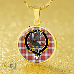 Scottish MacFie Dress (MacPhee Dress) Ancient Clan Tartan Circle Necklace - Crest Classic Scottish Plaid Tartan Plaid