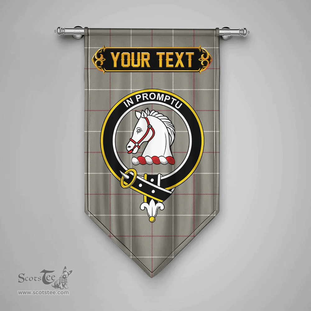 Scottish Dunbar of Pitgaveny Weathered Clan Tartan Gonfalon - Crest Personalize Scottish Plaid Tartan Plaid