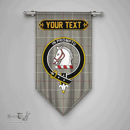 Scottish Dunbar of Pitgaveny Weathered Clan Tartan Gonfalon - Crest Personalize Scottish Plaid Tartan Plaid