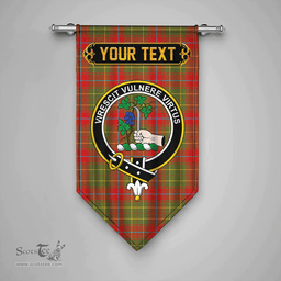 Scottish Burnett of Powis Modern Clan Tartan Gonfalon - Crest Personalize Scottish Plaid Tartan Plaid