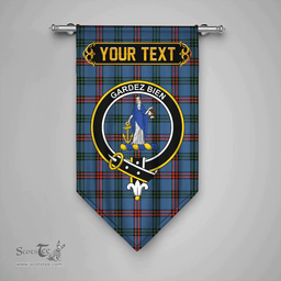 Scottish Eglinton District (Montgomery of Ayrshire) Ancient Clan Tartan Gonfalon - Crest Personalize Scottish Plaid Tartan Plaid