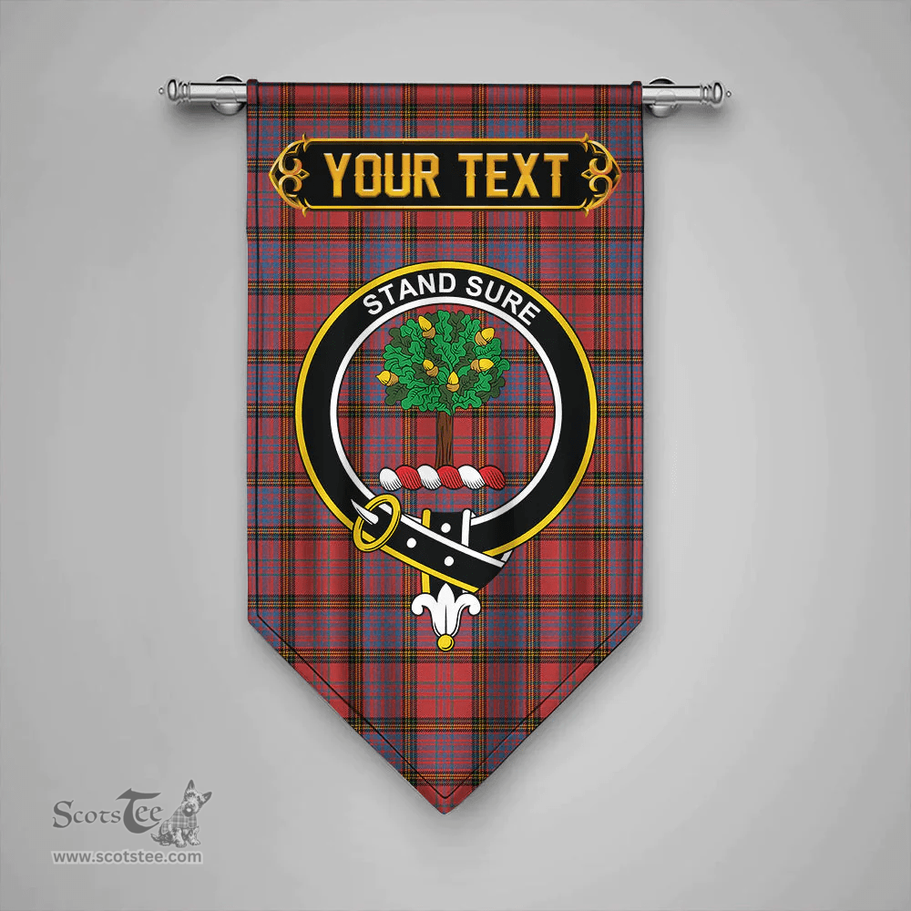 Scottish Anderson of Kinneddar Red Ancient Clan Tartan Gonfalon - Crest Personalize Scottish Plaid Tartan Plaid