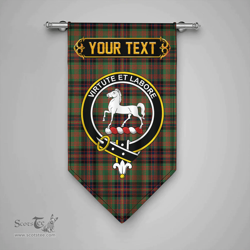 Scottish Cochrane (Cochran) Modern Clan Tartan Gonfalon - Crest Personalize Scottish Plaid Tartan Plaid