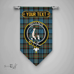 Scottish Fletcher of Dunans Clan Tartan Gonfalon - Crest Personalize Scottish Plaid Tartan Plaid