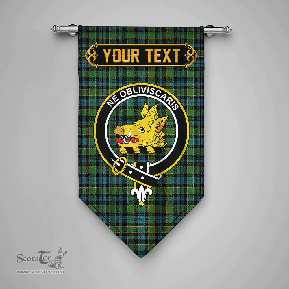 Scottish Campbell of Breadalbane Ancient 2 Clan Tartan Gonfalon - Crest Personalize Scottish Plaid Tartan Plaid