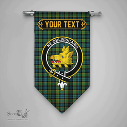 Scottish Campbell of Breadalbane Ancient 2 Clan Tartan Gonfalon - Crest Personalize Scottish Plaid Tartan Plaid