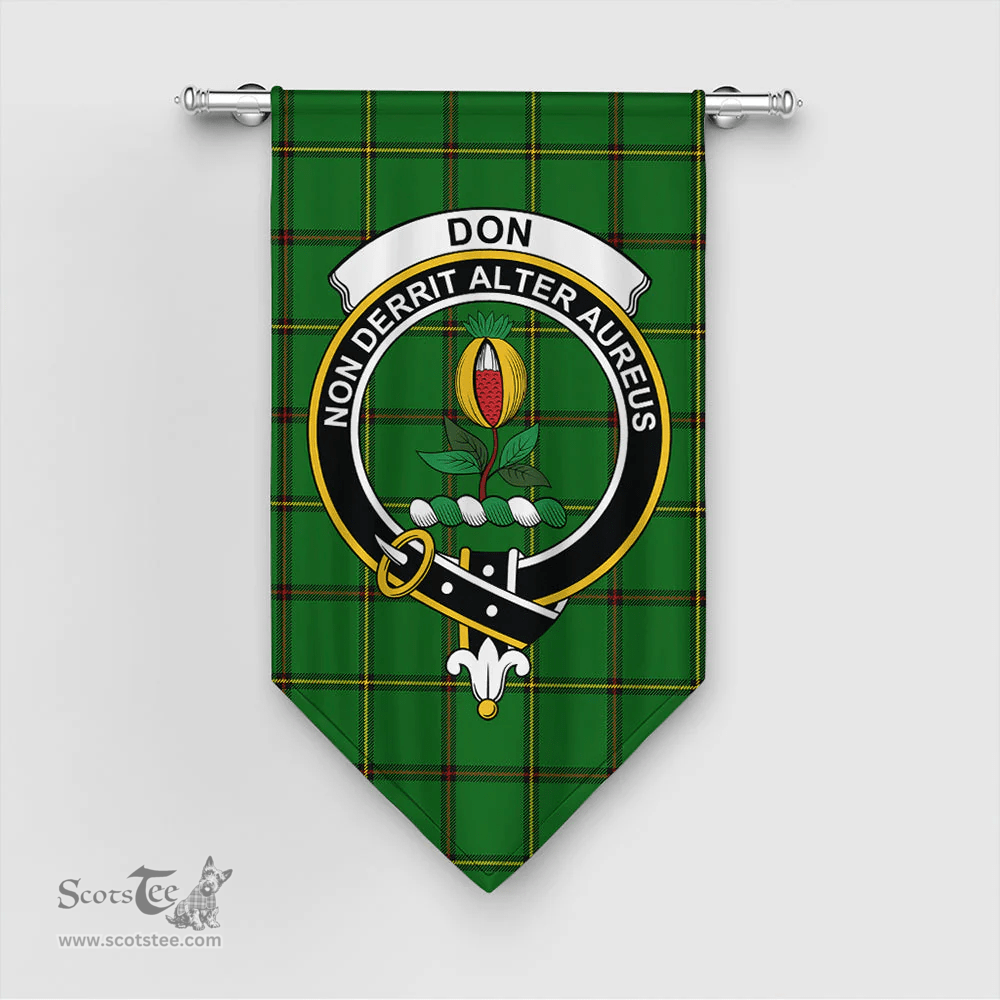 Scottish Don (Tribe-of-Mar) Clan Tartan Gonfalon - Crest Classic Scottish Plaid Tartan Plaid