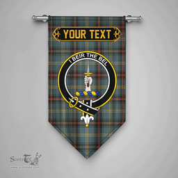 Scottish Bell of the Borders Weathered Clan Tartan Gonfalon - Crest Personalize Scottish Plaid Tartan Plaid