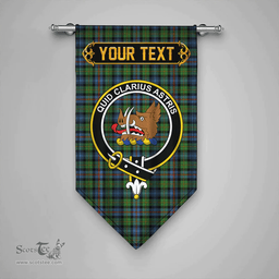 Scottish Baillie of Lamington Clan Tartan Gonfalon - Crest Personalize Scottish Plaid Tartan Plaid