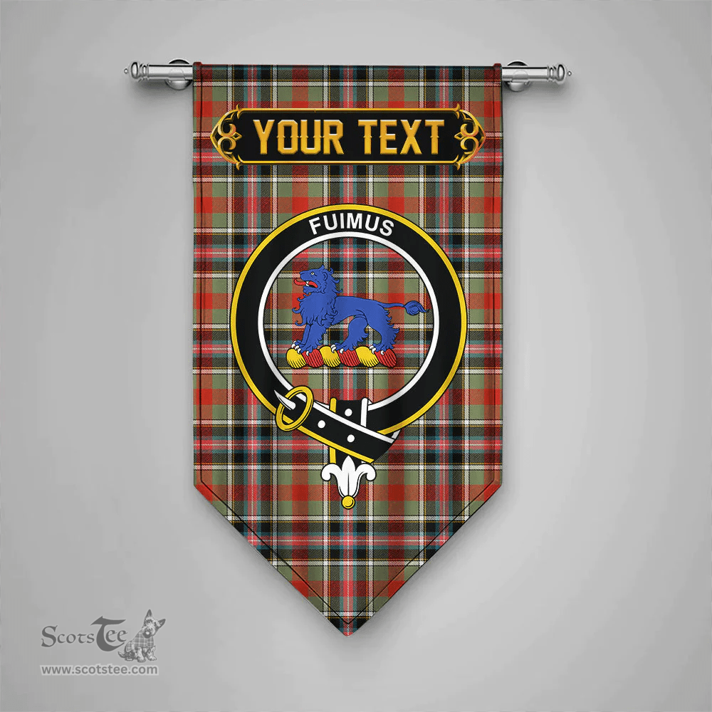 Scottish Bruce of Kinnaird Ancient Clan Tartan Gonfalon - Crest Personalize Scottish Plaid Tartan Plaid