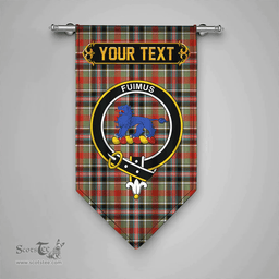Scottish Bruce of Kinnaird Ancient Clan Tartan Gonfalon - Crest Personalize Scottish Plaid Tartan Plaid
