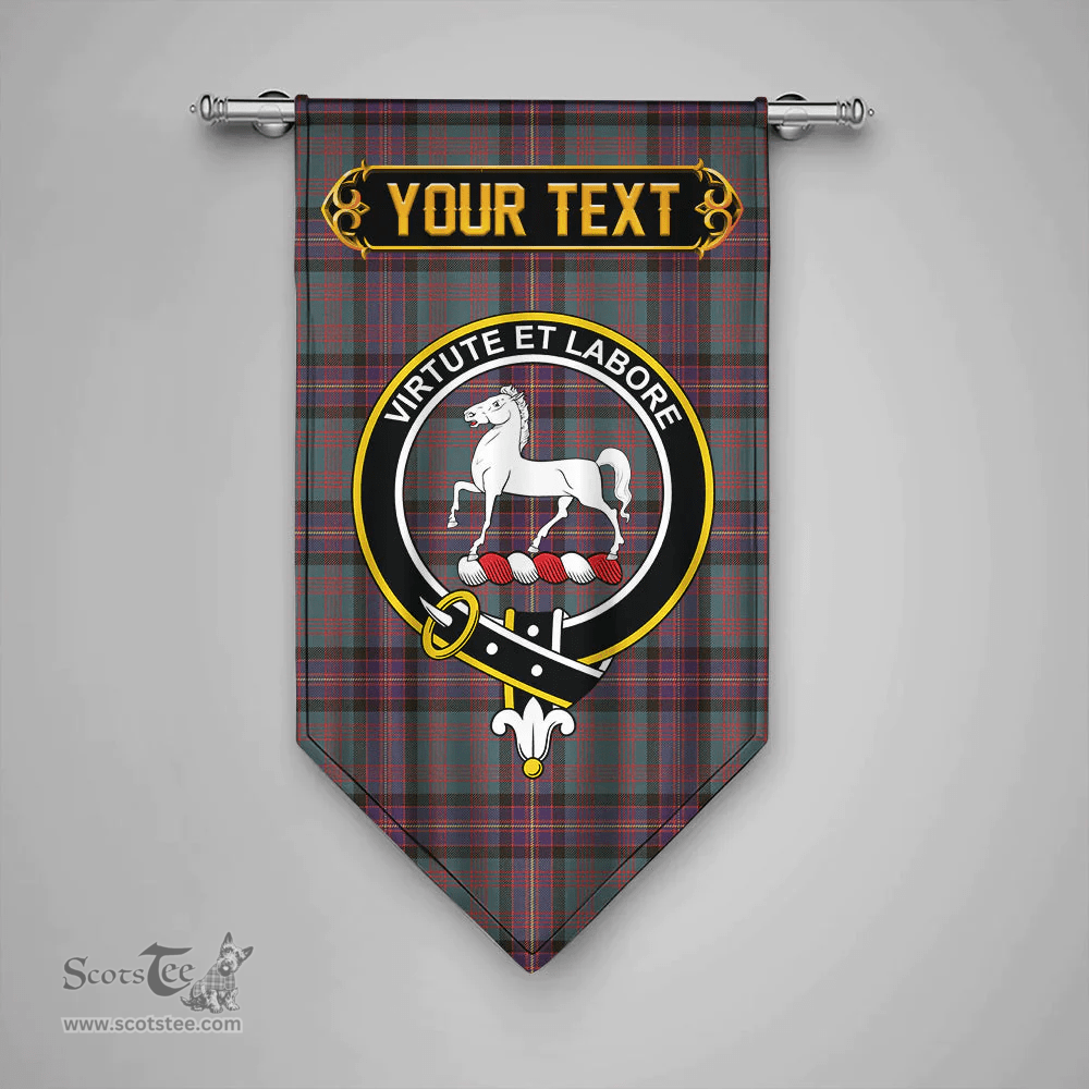 Scottish Cochrane (Cochran) Weathered Clan Tartan Gonfalon - Crest Personalize Scottish Plaid Tartan Plaid