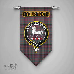 Scottish Cochrane (Cochran) Weathered Clan Tartan Gonfalon - Crest Personalize Scottish Plaid Tartan Plaid