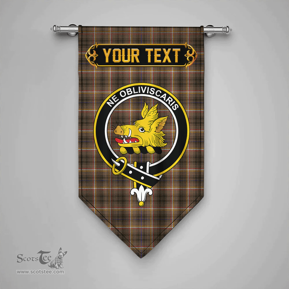 Scottish Campbell Marquis of Lorne Weathered 2 Clan Tartan Gonfalon - Crest Personalize Scottish Plaid Tartan Plaid
