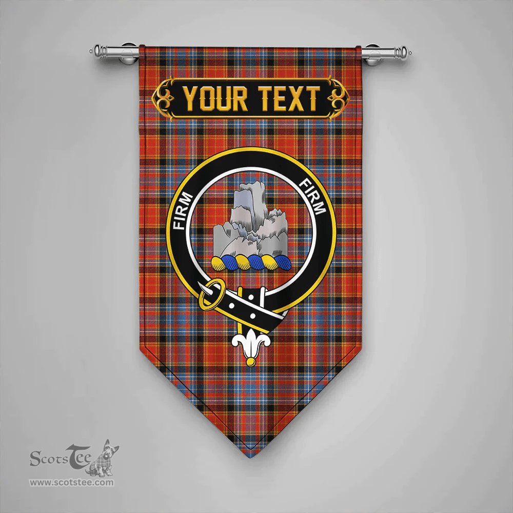 Scottish Dalrymple of Castleton Ancient Clan Tartan Gonfalon - Crest Personalize Scottish Plaid Tartan Plaid