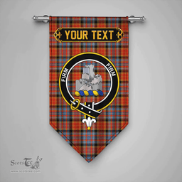Scottish Dalrymple of Castleton Ancient Clan Tartan Gonfalon - Crest Personalize Scottish Plaid Tartan Plaid