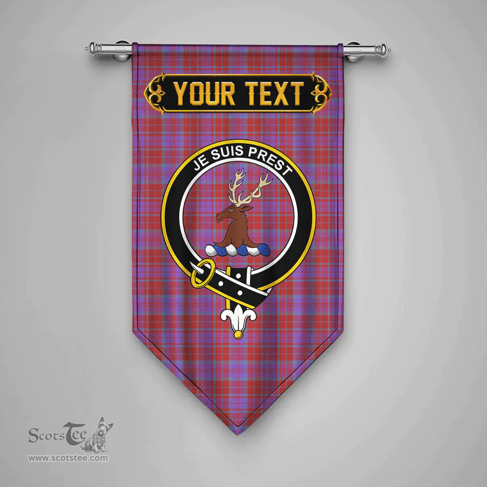 Scottish Fraser of Reelig Ancient Clan Tartan Gonfalon - Crest Personalize Scottish Plaid Tartan Plaid