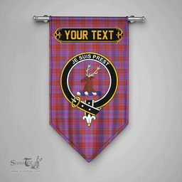 Scottish Fraser of Reelig Ancient Clan Tartan Gonfalon - Crest Personalize Scottish Plaid Tartan Plaid