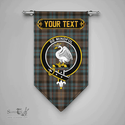 Scottish Campbell of Cawdor Weathered 2 Clan Tartan Gonfalon - Crest Personalize Scottish Plaid Tartan Plaid